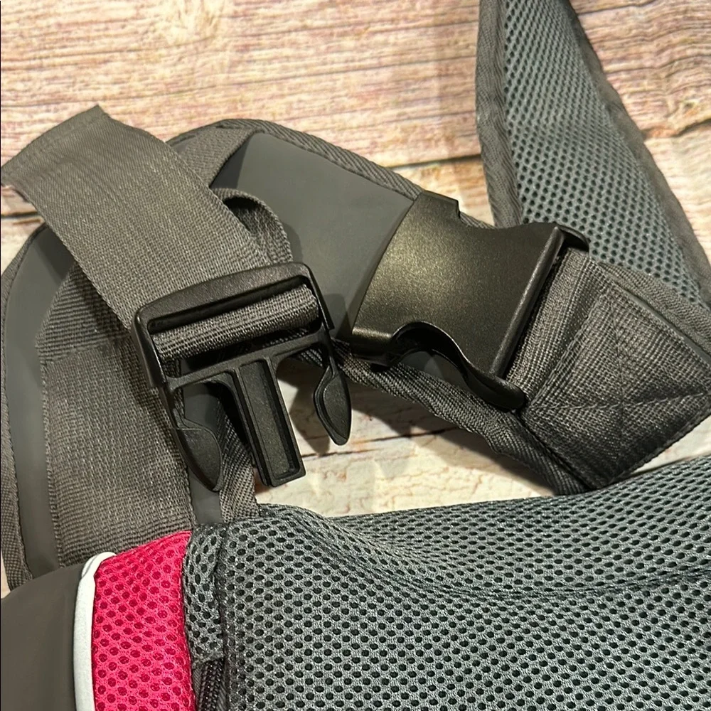 Yudodo Comfy Paws Pet Sling Carrier - Black and Pink